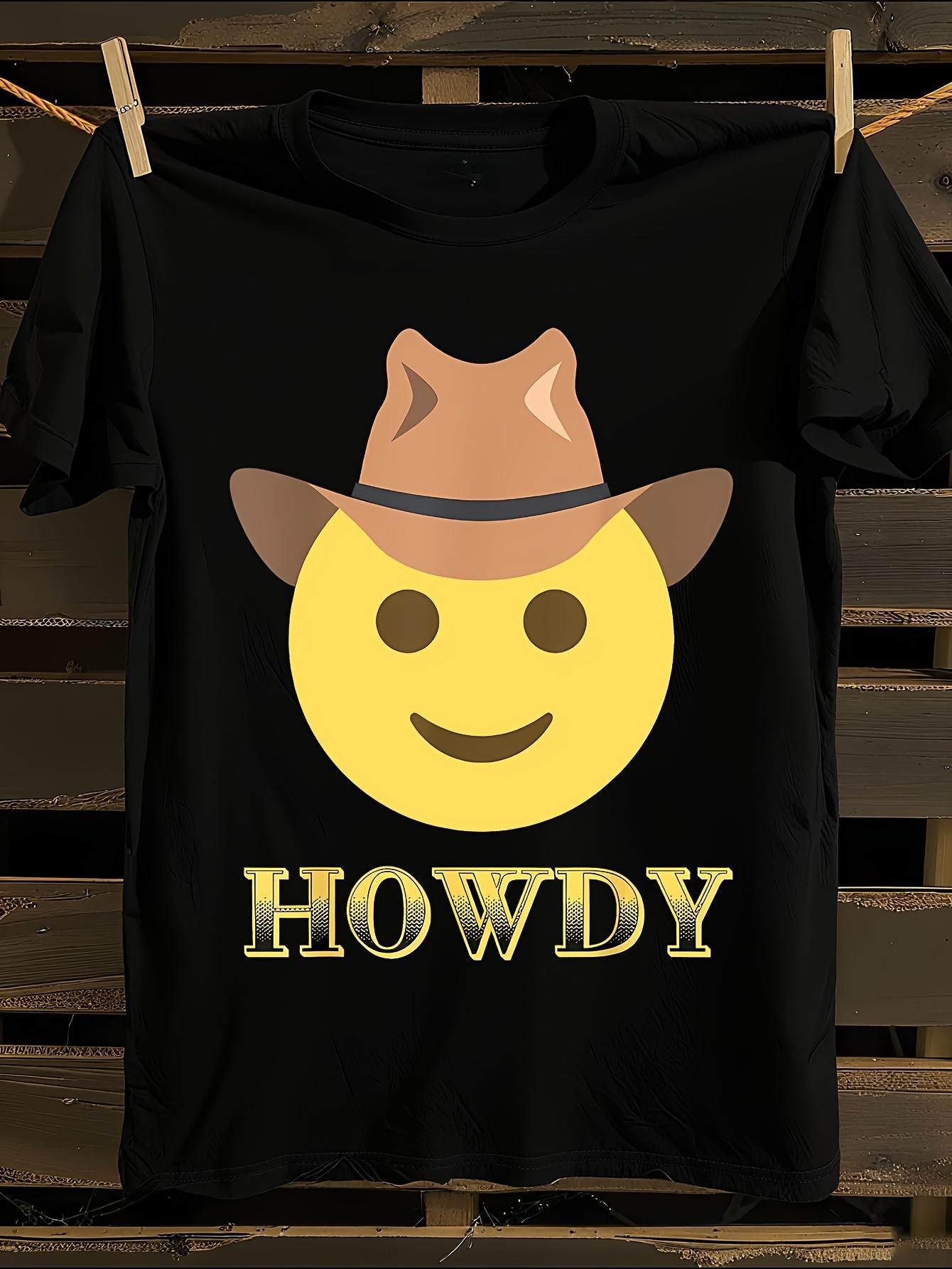 Black Cowboy Howdy Yeehaw Western T-shirt XXL