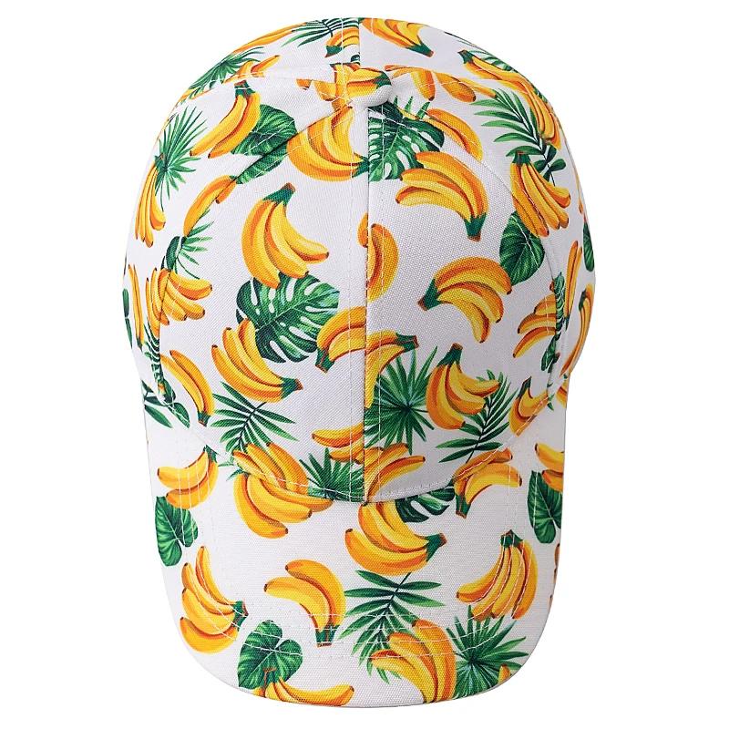 Unisex Summer Baseball Cap Fruit Print Outdoor Sun Hat Classic Women Cap