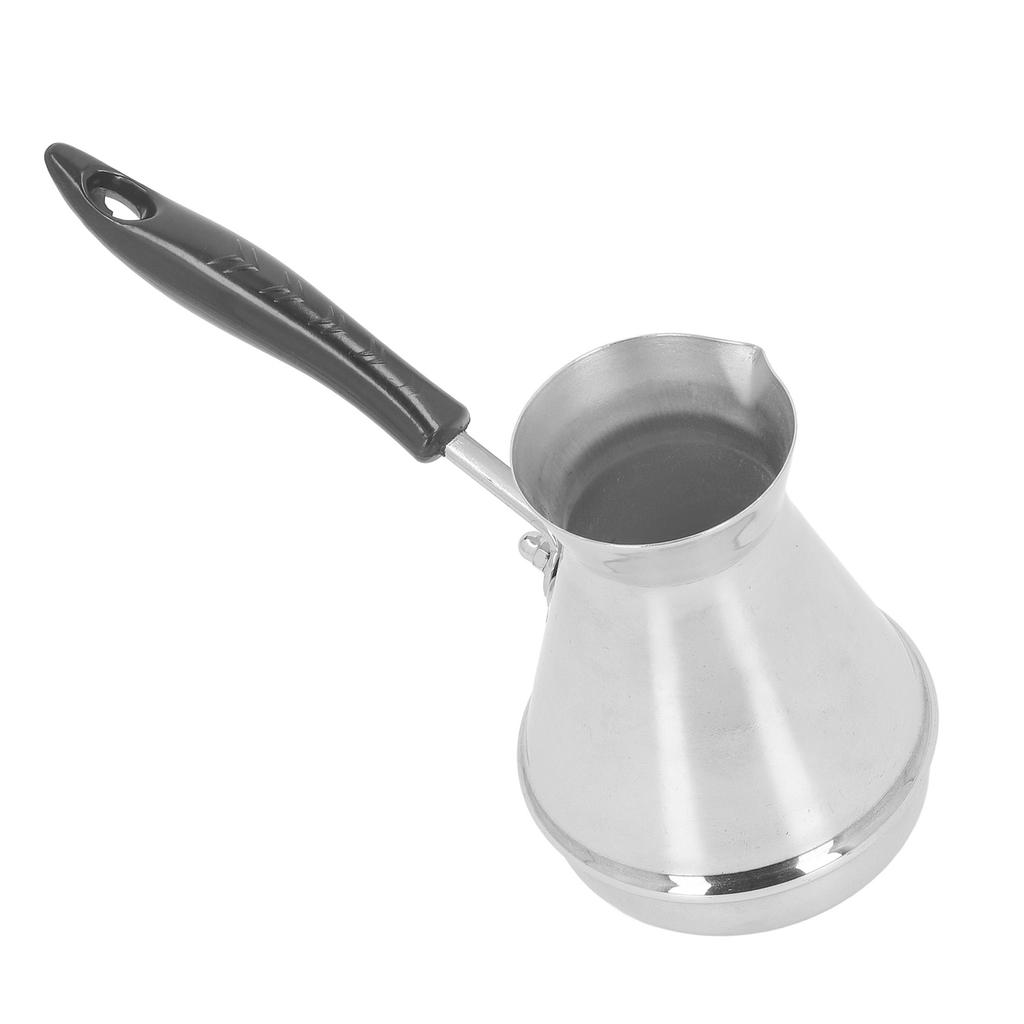 2PCS Türkische Kaffeekanne Edelstahl Herd Gießen Über Kaffee Maker Wasserkocher mit Lange Griff für