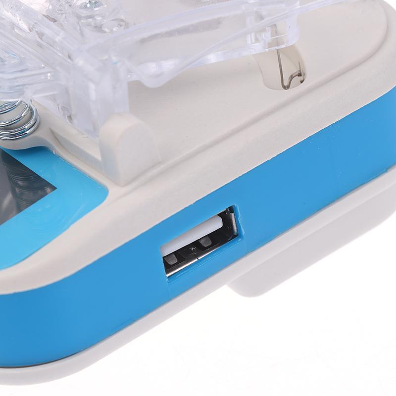 1 Adet ABD / AB Fişi Evrensel Pil USB Şarj Cihazı Lcd Göstergeli Ekran Şarj Adaptörü Çıkarılabilir Ekstra Telefon Pili İçin