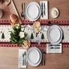 Santa Claus Christmas Table Flag Snowflake Xmas Tablecloth Christmas Table Runner  Living Room