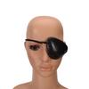 1X Pirate Skull Crossbone Concave Eye Patch Foam Groove Eyeshades For Lazy Eye