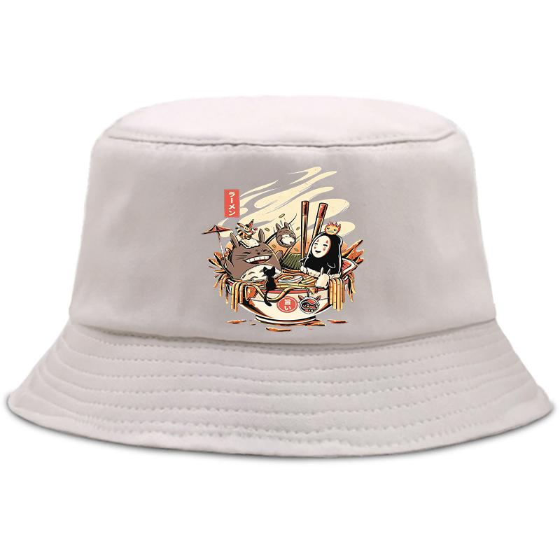 Totoro Studio Ghibli Sommerhut Damen Unisex Ullzang Spirited Away Panama Bob Eimerhut Das Design Flat Visor Anime Fischerhut