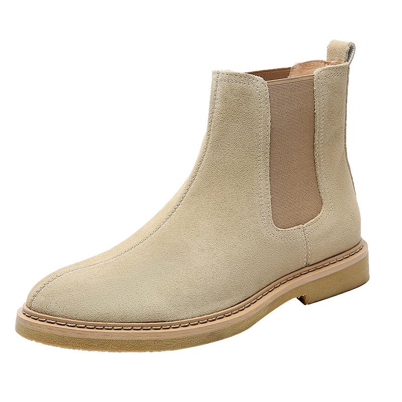 Winter Chelsea men's boots anti-velvet leather spot supply Wenzhou Martin boots large size shoes