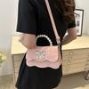 Fashionable Pu Leather Handbag Trendy Street Style Small Square Bag For Daily Use