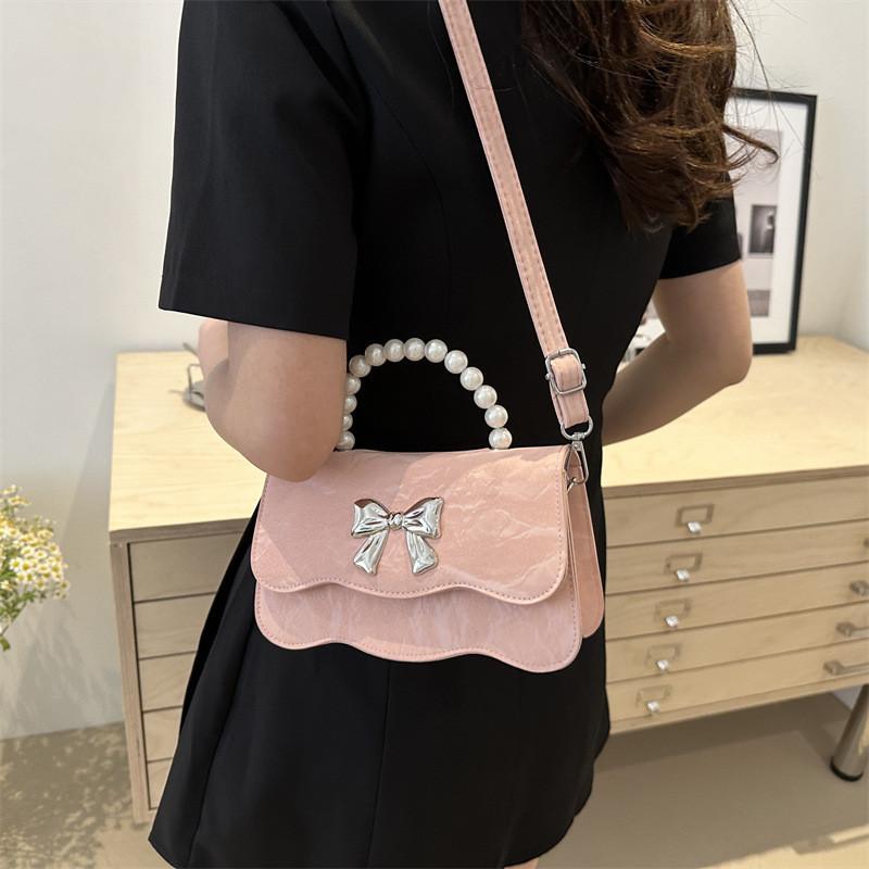 Fashionable Pu Leather Handbag Trendy Street Style Small Square Bag For Daily Use