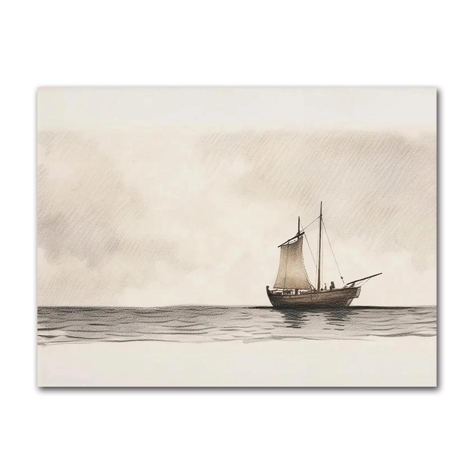 Sheep Kids Back Shadow Poster Print Canvas Printing Wall Art Picture for Living Room Nursery De Watercolor Christianity Jesus