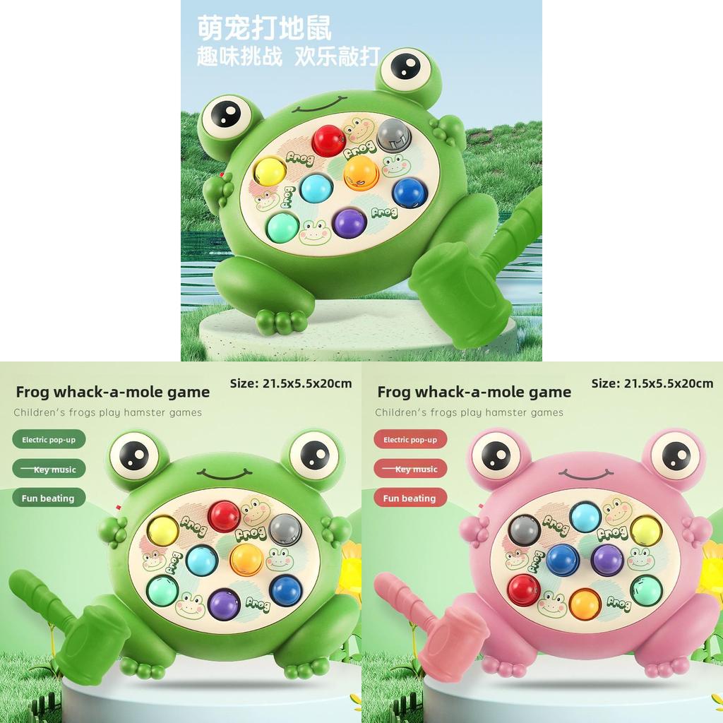 Frog Whackamole Game For Kids Interactive Educational Toy With Music And Lights