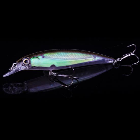 11cm Luminous Fishing Wobblers Minnow Artificial Fish Lures Bait Tackle Tool