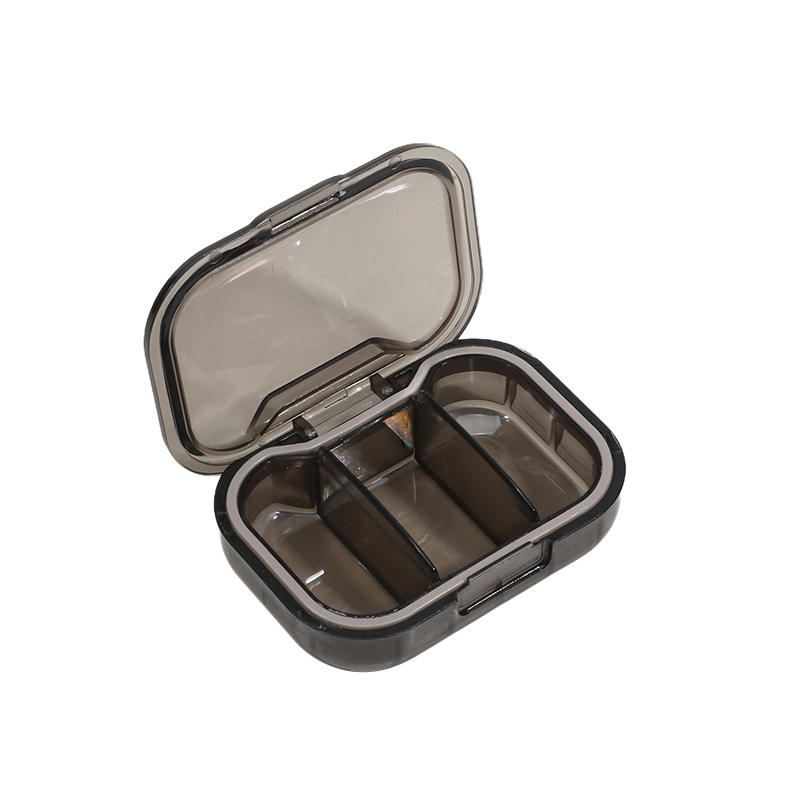 Portable Medication Dispenser Box for Three Daily Doses of Pills and Tablets Waterproof Medicine Case Pill Box
