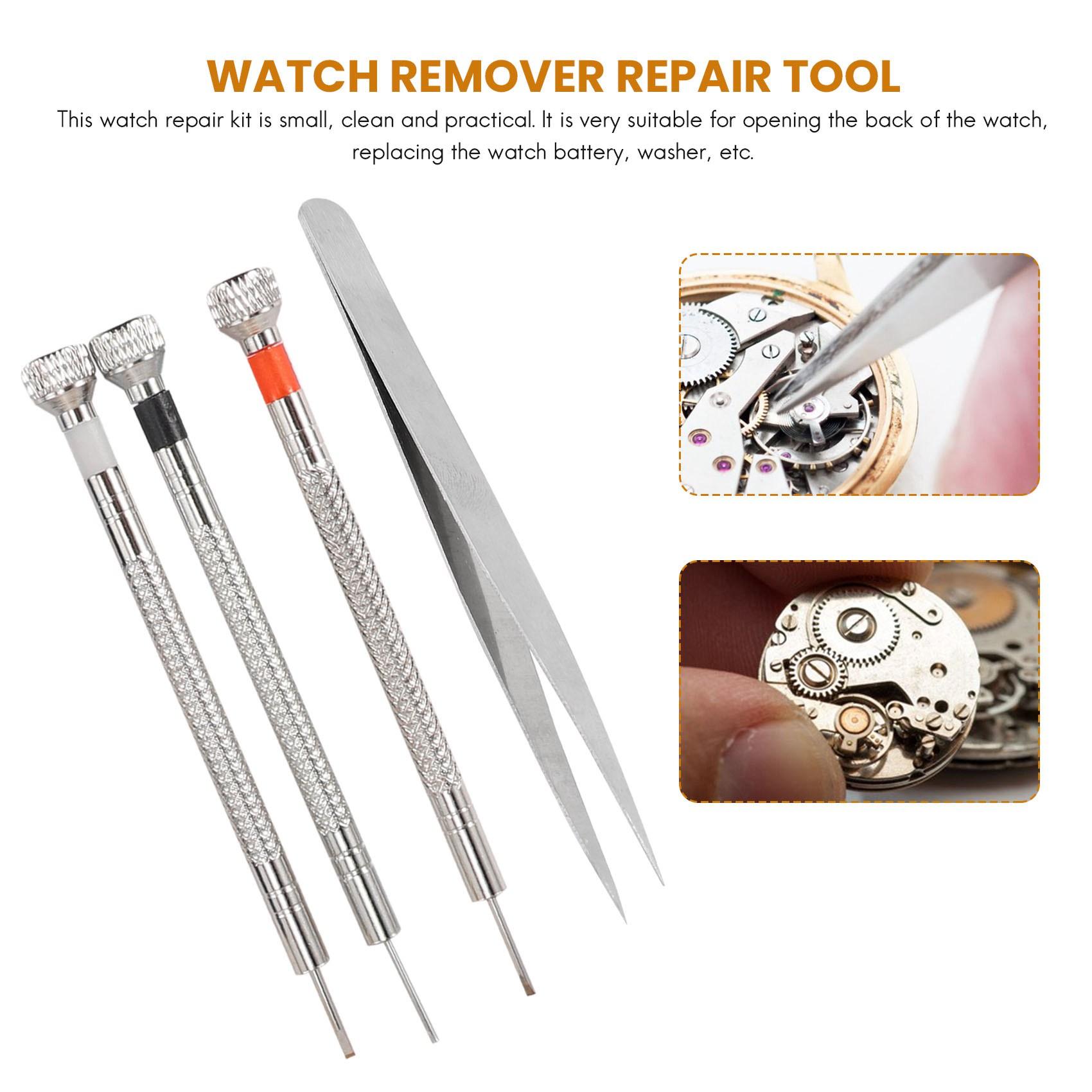 A95D-Watch Battery Replacement Tool Kit For Watch Back Remover And Opener