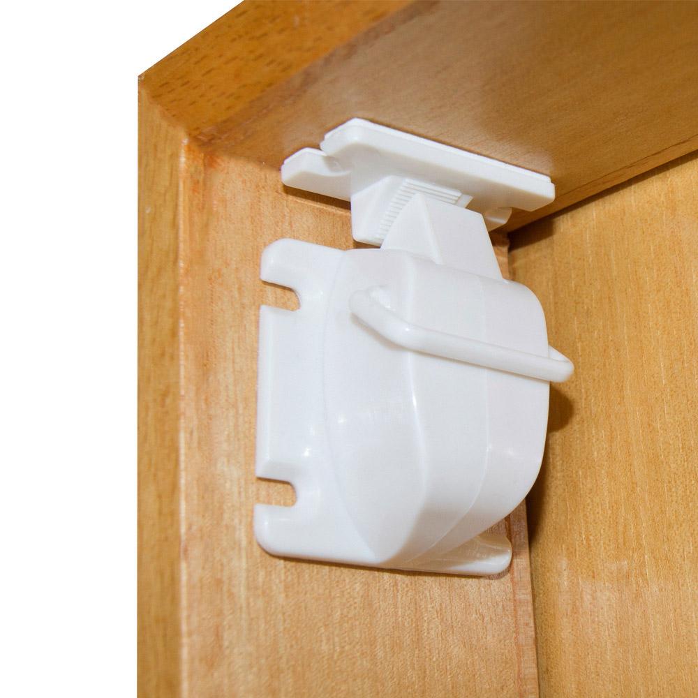 Invisible Child Safety Locks Magnetic Locking System 8 Locks + 2 Key Set for Drawers Cabinets Cupboard Door