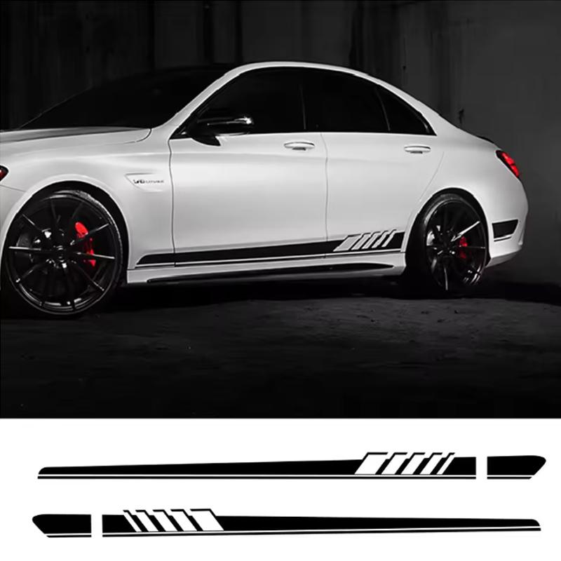 Car Stickers Line Decals For Mercedes Benz W205 W204 W203 W212 GLC CLA GLA AMG C180 C200 C300 C63 Coupe C43 Tuning Accessories VU6