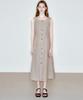 Ssikeoseun Fitted Round Neck Sleeveless Dress_Beige