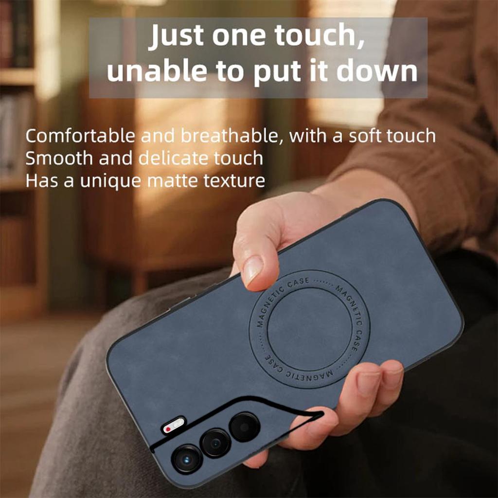 Premium Retro Leather Grain TPU Case for TECNO CAMON 40 Pro 4G,40 Pro 5G Anti‑Drop Business Phone Shell