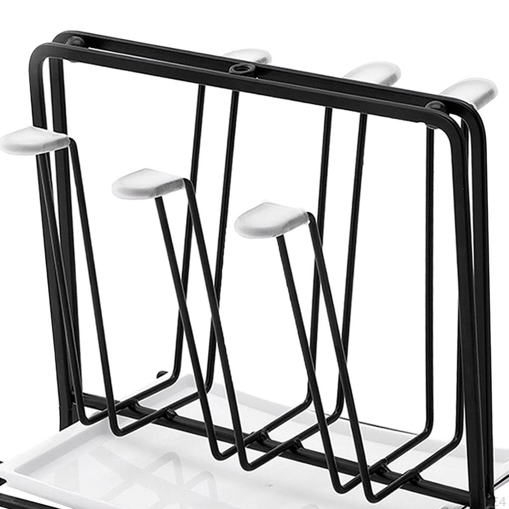 Coffee Mug Holder 6 Hook for Counter Tabletop Display Rack