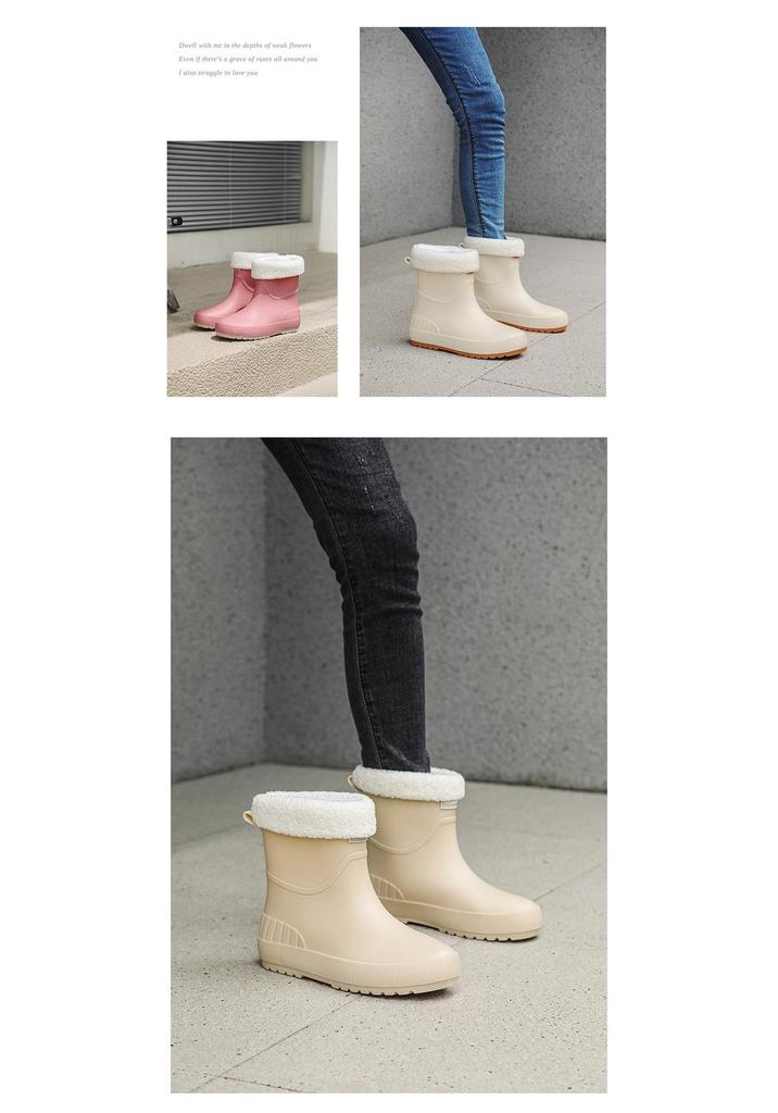Women's Japanese and Korean Waterproof Non-Slip Rain Boots - Wear-Resistant, Soft Sole, Comfortable for Outdoor and Kitchen
