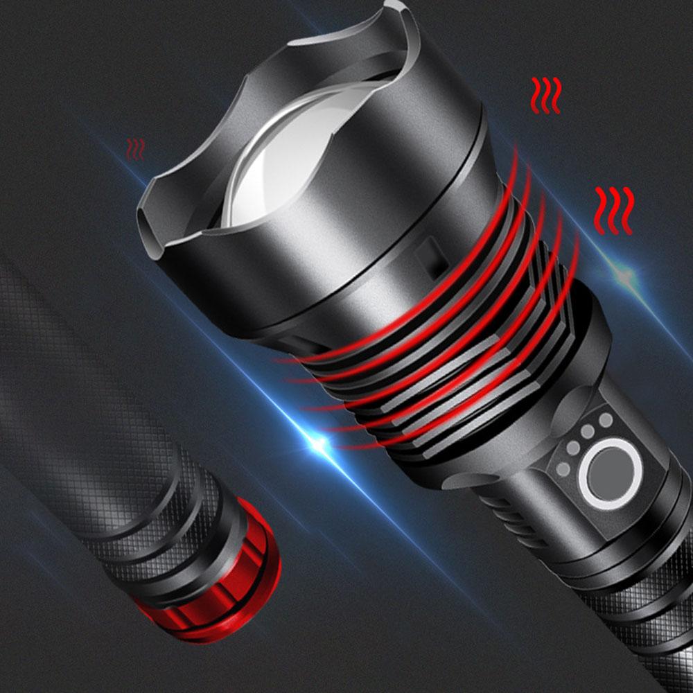 Outdoor Mini Flashlight Chargable Telescopic Zoom Flashlight For Working