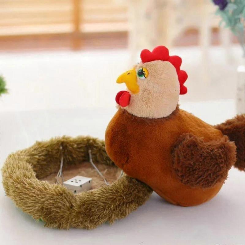 Plush Chicken with Henhouse and 10 Chicks in Eggs for Christmas Stocking Stuffers Soft Toy Playset for Kids