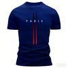 T-shirt de sport pour homme Taille européenne Manches courtes Col rond Séchage rapide Respirant