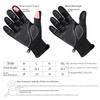 Men's Winter Cycling Gloves: Windproof, Touchscreen, Two-Finger Design, Zipper, Velvet-Lined, Ideal for Outdoor Use