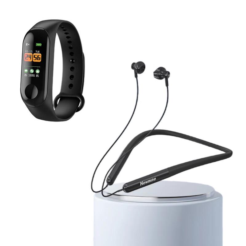 

Newmine C63 Earbuds & 716 Smart Band Combo