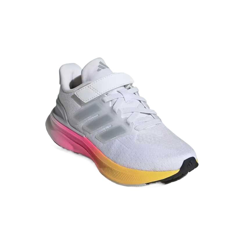 Adidas Ultrarun 5 C Weiß Lucid Pink Kinder Sneaker Wolkenweiß Halo-Silber Core-Schwarz IF4150