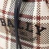 Bally Cleoh 21 Drawstring Closure Striped Decor Leather Bucket Bag Women Handbags Gray Brown 6300233