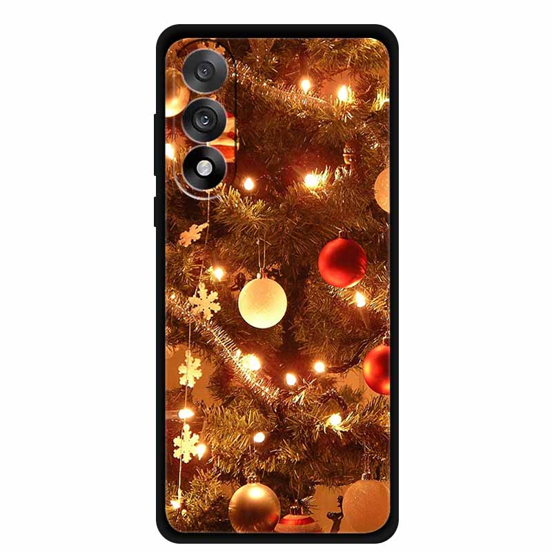 Christmas Phone Cases For OnePlus Nord 5 5G Case Shockproof Silicone Soft Black Cover Christmas Tree for 1+ Nord 5 5G Back Cover