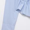 European Style 2026 Women's Elegant Stretch Pleated Poplin Shirt