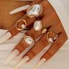 High-End Retro Faux Pearl Adjustable Ring