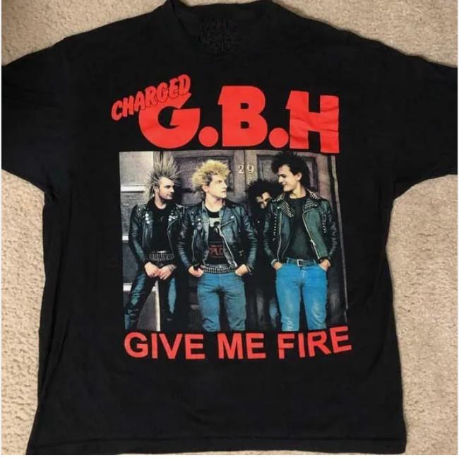 Charged GBH Give Me Fire Heavy Cotton Black All Size Unisex Shirt L