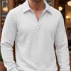 Lässiger Herren Pullover, Neuer Frühling Herbst Revers Langarm Strickware für Outdoor Freizeit Halber Reißverschluss Handel