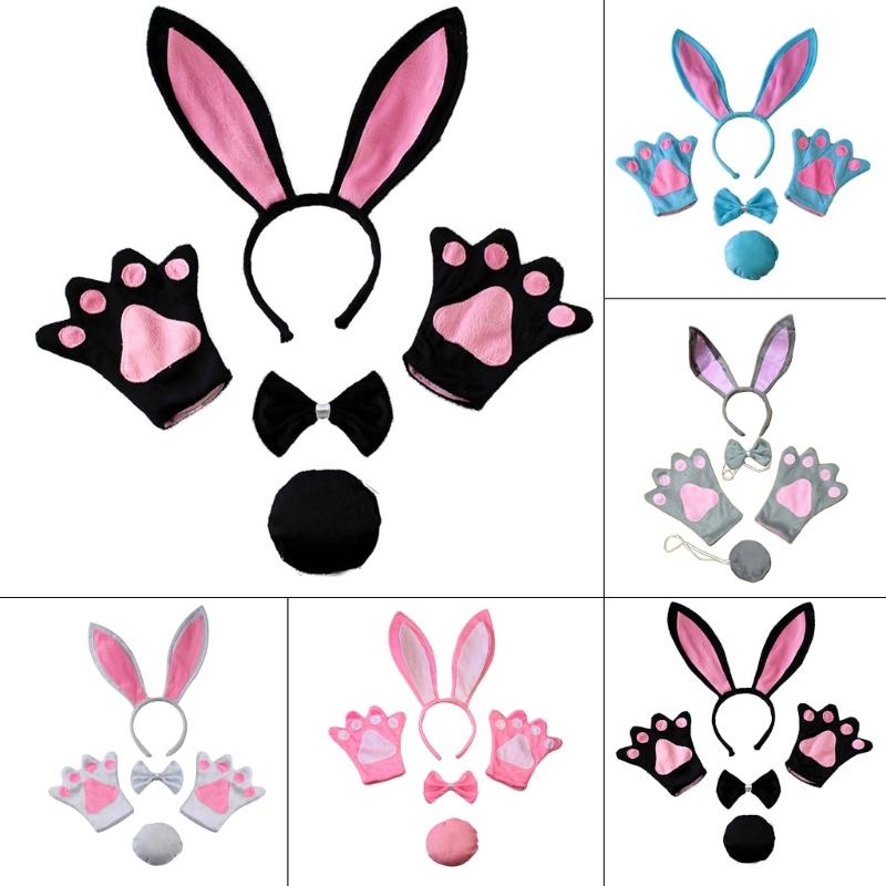 Photography Props Rabbit Costume for Girls Children Rabbit Cosplay Headband Skin Friendly School Kid Bunny Girls Costume
