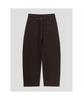8SECONDS Garment-Dyed Curved Tabe Pants Brown