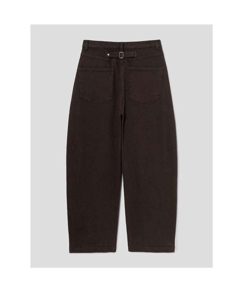 8SECONDS Garment-Dyed Curved Tabe Pants Brown