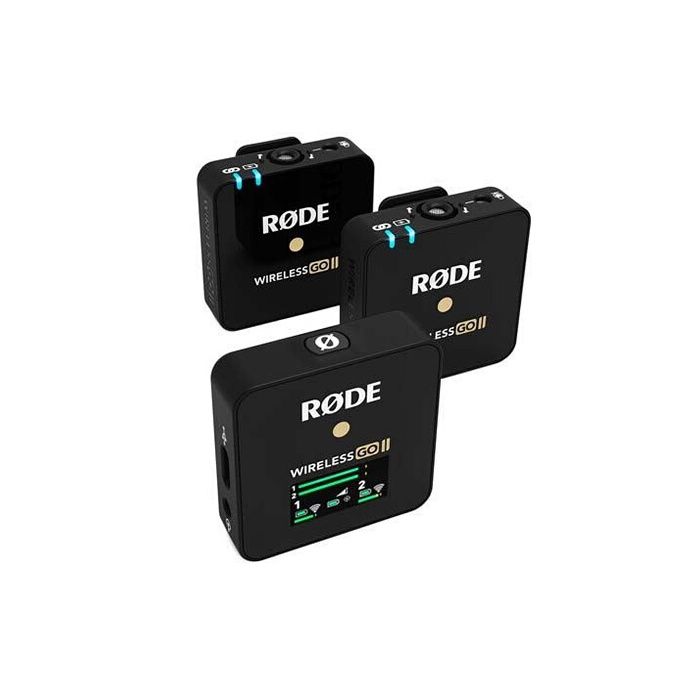 Microphone sans fil - RODE - Wireless GO II - 2 émetteurs - Récepteur - Ultra-compact