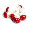 Set of 12 Red Christmas Mushroom Tree Ornaments