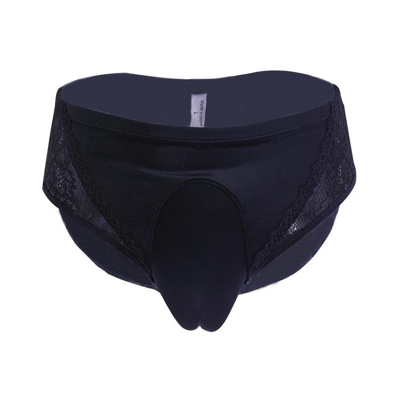 "Mandino Men's Cross-Dressing Underwear: Hidden Body Shaping Triangle for Large Sizes"