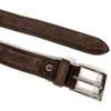 [FashionBerry] Brown A Italian-made Genuine Leather Suede Thin Belt for Men and Women. Italian Leather Belt for Business, Formal, and Casual Wear.