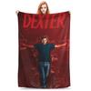 Manta de Franela Dexter Morgan Películas Mantas de Felpa Cálidas Colcha Suave para Cama Sala de Estar Hogar Viaje Sofá