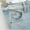 Mode Lässig Damen Voll Längen Locker Sitzende Jeans Gemütlich Mittlere Taille Abgenutzt Baggy Denim Hose Weiter Bein Hinten Aufgerissene Manschette Jean