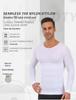 European & American Men's Seamless Long-Sleeve Shapewear Vest CX01 - Tummy Control & Slimming Base Layer