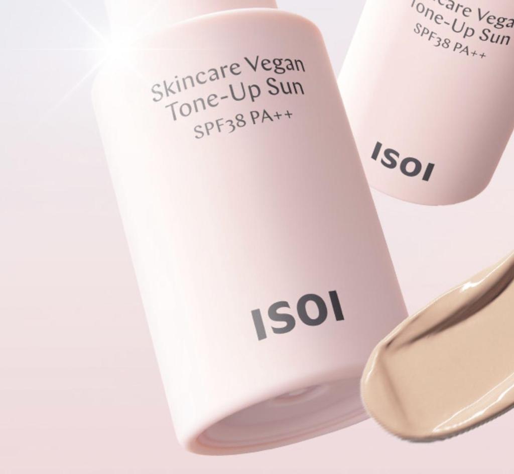 ISOI Skincare Vegan Tone Up Sun SPF38 PA++ Brightening UV Protection 40ml Tone Up Sunscreen K-Beauty