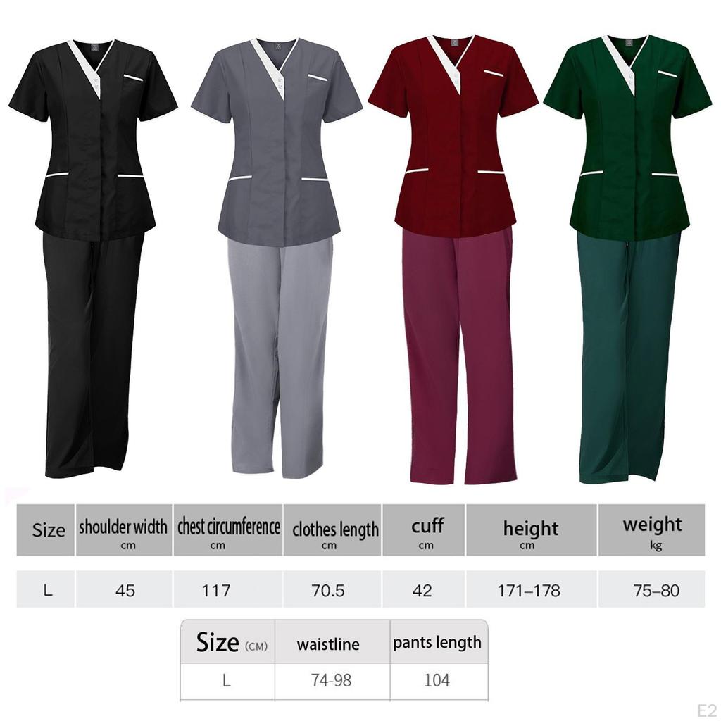 Uniformy pielęgniarskie Damskie zestawy medyczne Oddychające Wygodne Lekarz z kieszeniami, Góra kostiumu pielęgniarki