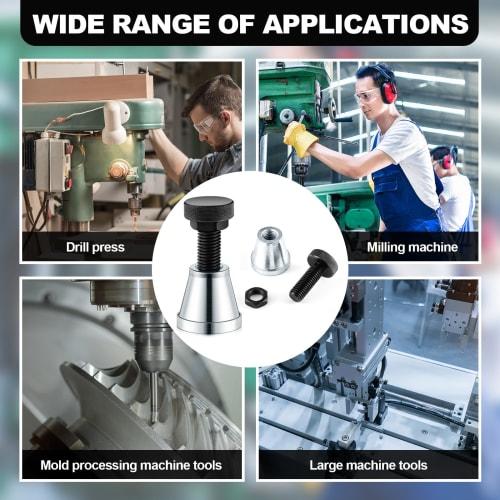 Gisafai 2-Piece Adjustable Screw Jack Range 2.65"-3.97", Heavy-Duty Screw Machinist Jack Stands, 5 Ton Capacity, for Large Milling, Leveling, and Die