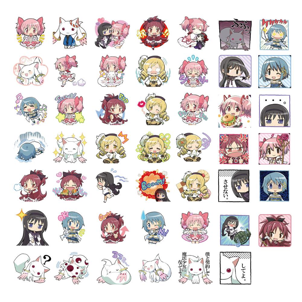 10/30/48pcs Puella Magi Madoka Magica Anime Stickers Cartoon Decals Toys DIY Laptop Phone Case Car Waterproof Decoration Sticker