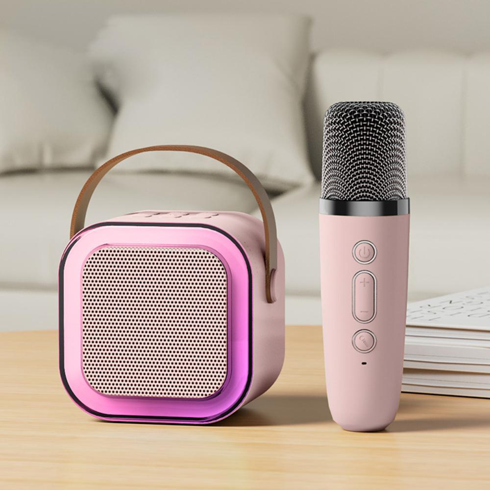 2026 New Professional Singing Bluetooth Atmosphere Column Speaker High-end Ktv Karaoke Microphone Bluetooth Audio Wireless Mic
