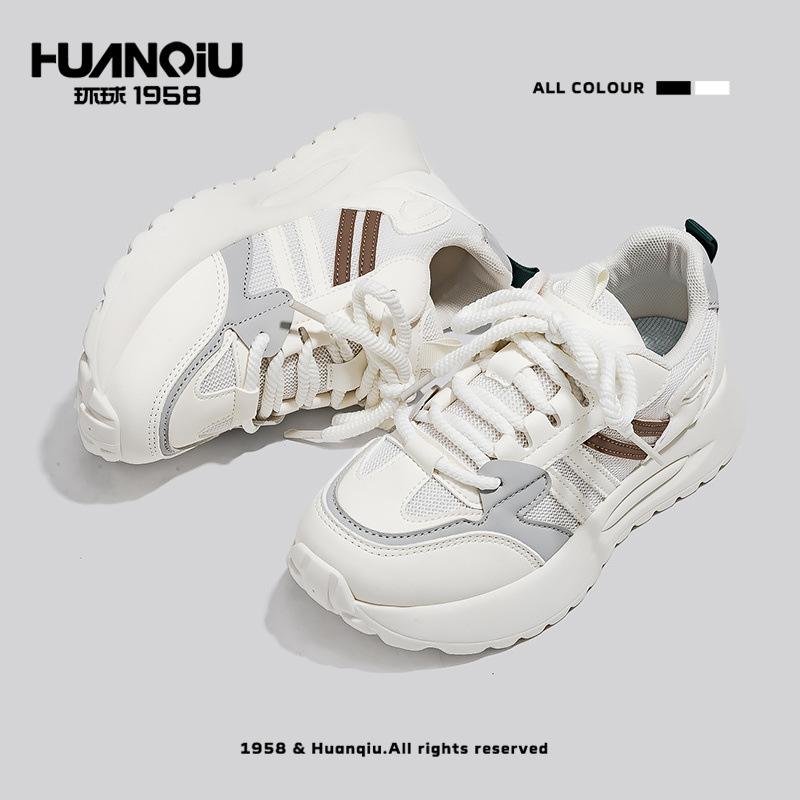 Global Genuine 22 Summer New Mesh Breathable Sports Shoes Thick Sole Shock Absorption Comfortable Forrest Gump Shoes