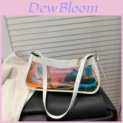 Bolso de Hombro Transparente de Acrílico para Mujer con Cierre de Cremallera y Bolsillo para Teléfono Móvil para Uso Diario